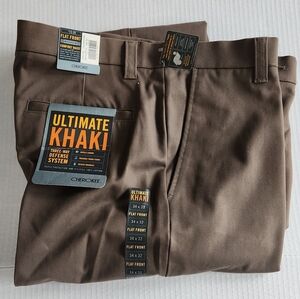 Cherokee Men's Ultimate Khaki Pants in Brown 34x32